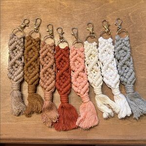 Macramé Tassel Keychain Accessory - Pick Your Color!